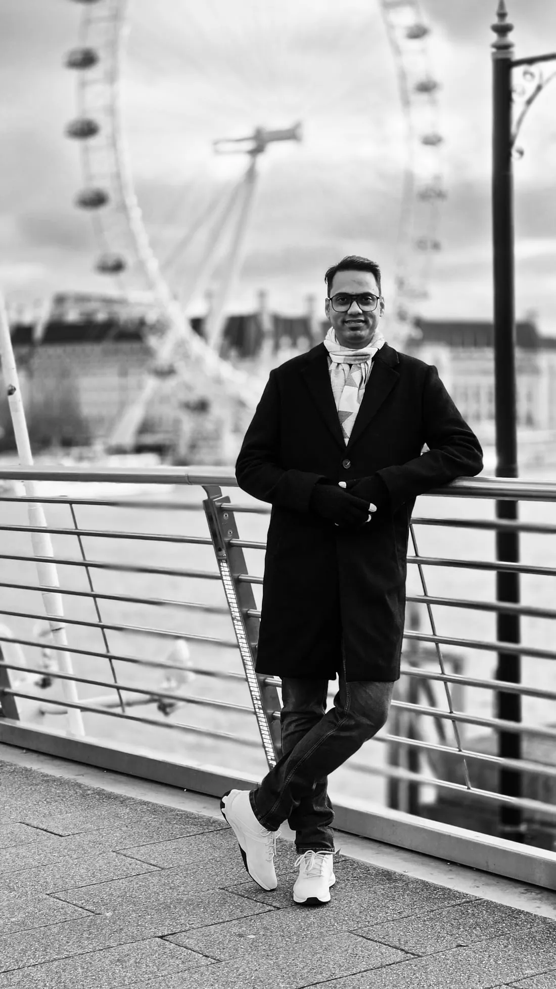 Prakhar Srivastava on the South Bank, London